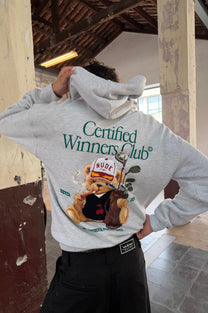 Winner Hoodie Grey Melange