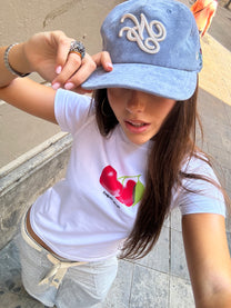 Script Cap Baby Blue