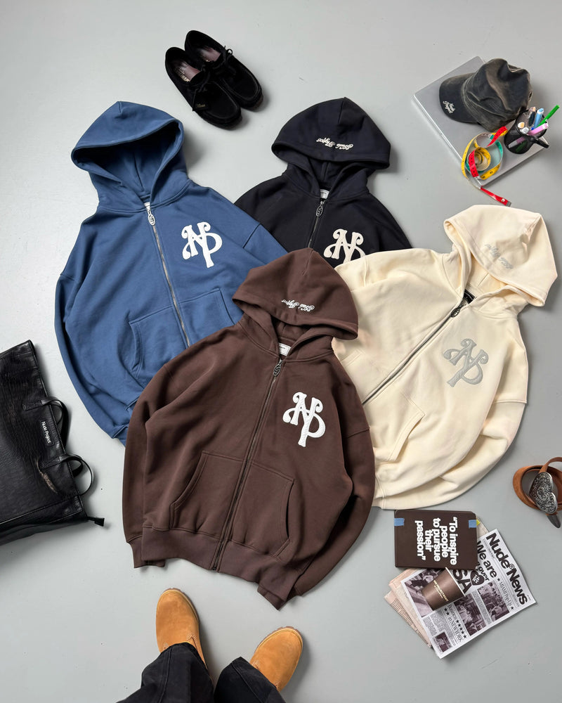 Kill Bill Zip-Up Hoodie Indigo