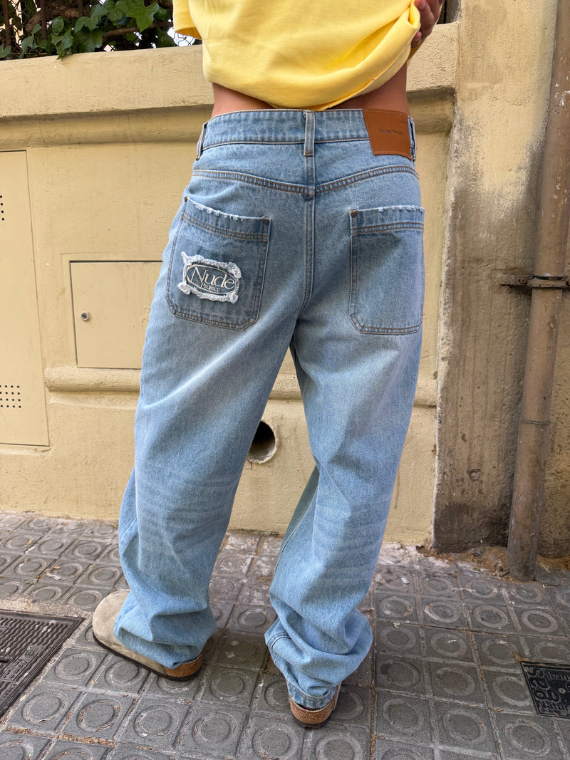 Basic Straight Jeans Light Wash