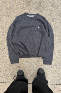 Alpaca Knit Sweater Grey