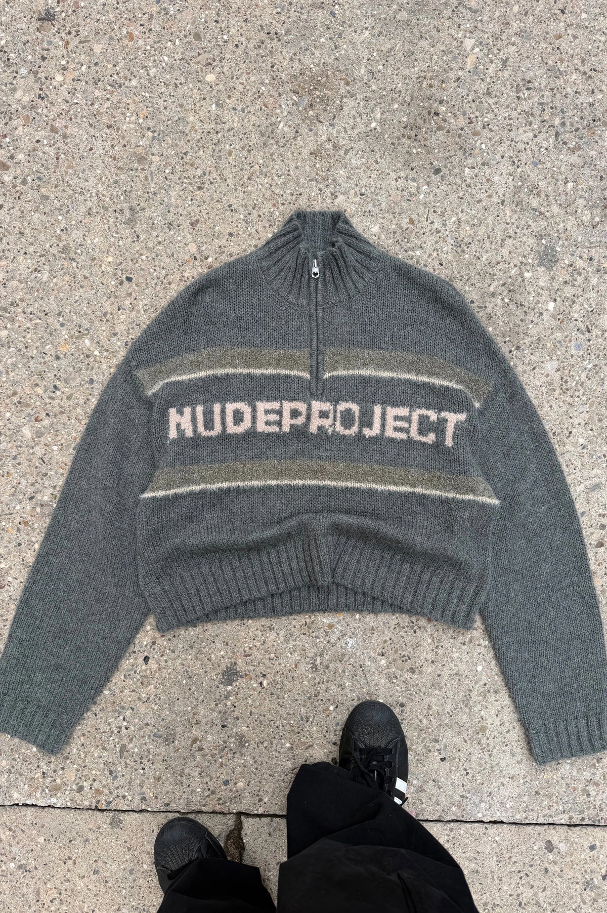 Soho Quarter-Zip Knit Sweater