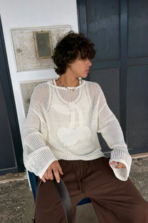 Cerise Knit Sweater