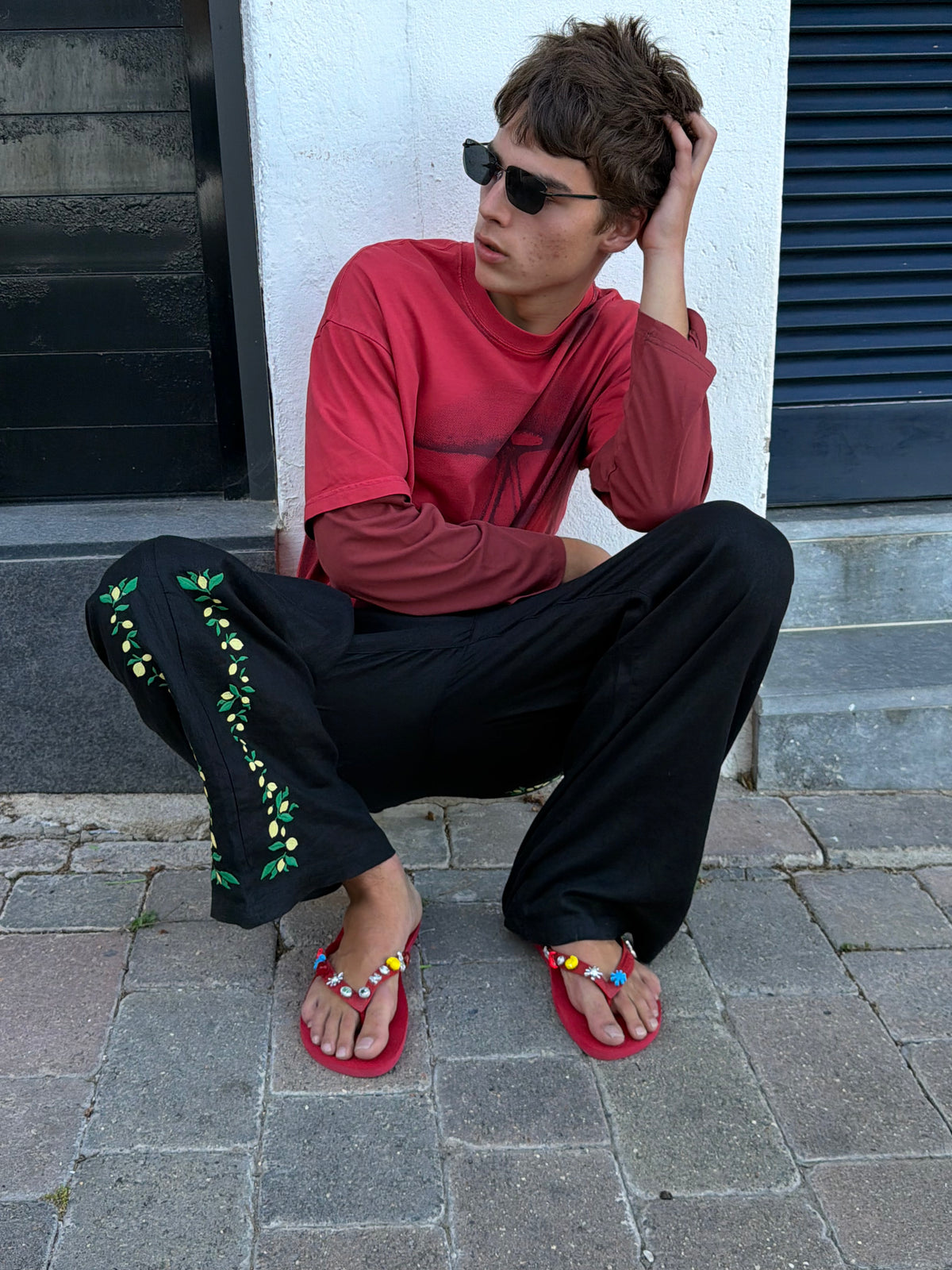 Kimchi Linen Pants Black