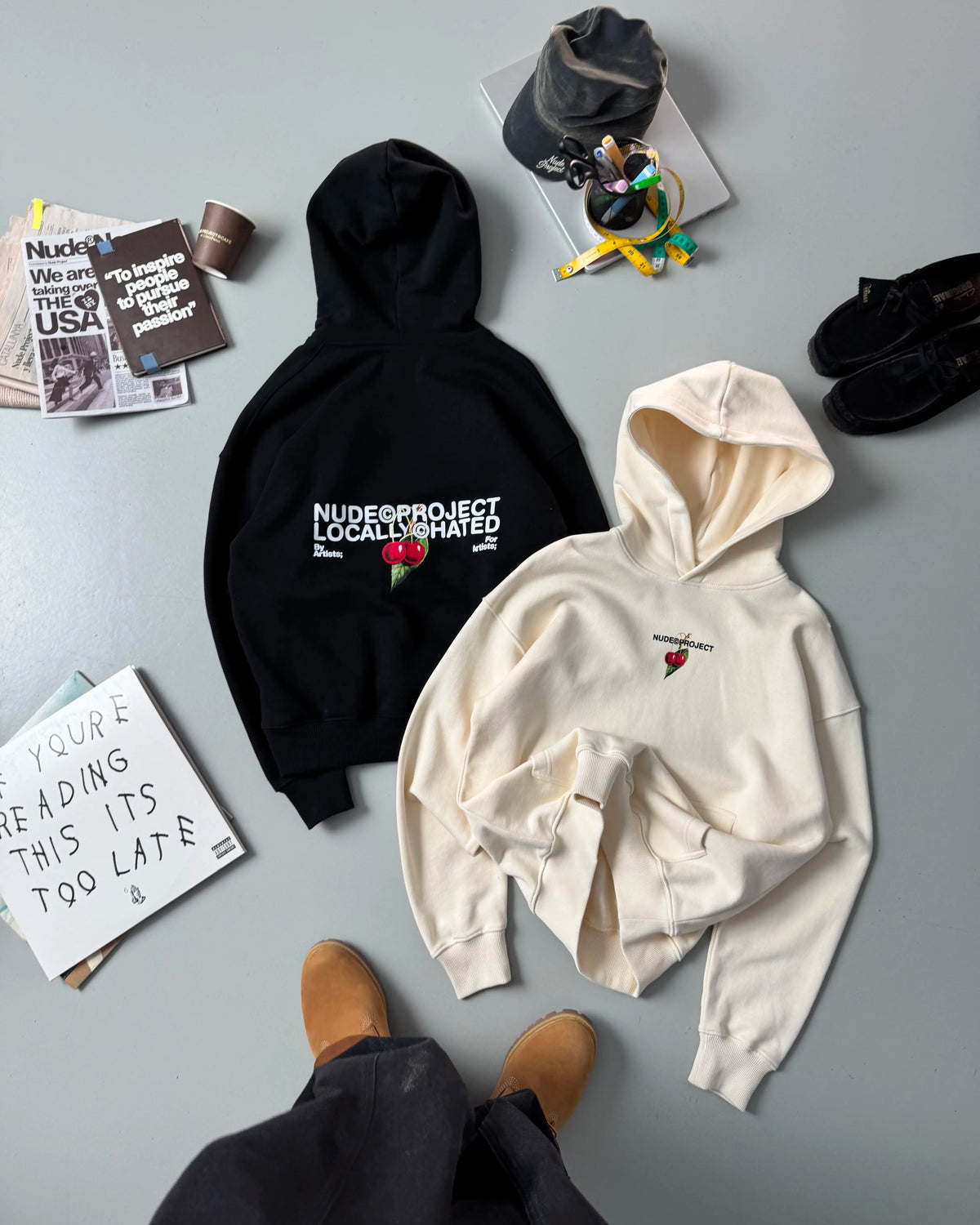 Locally Hated Cherry Hoodie Marshmallow