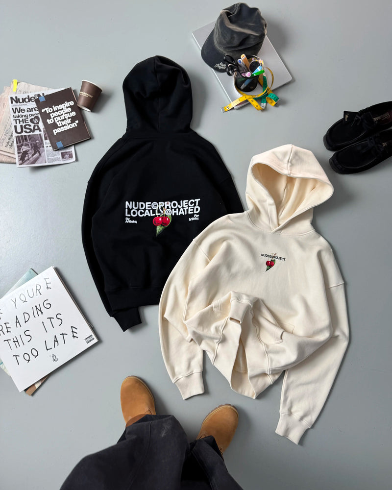 Locally Hated Cherry Hoodie Marshmallow