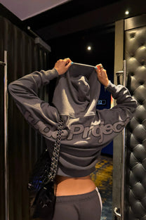 Beast Zip-Up Hoodie Ash