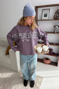 Macro Long-Sleeve Tee Lilac