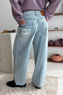 Basic Straight Jeans Light Blue