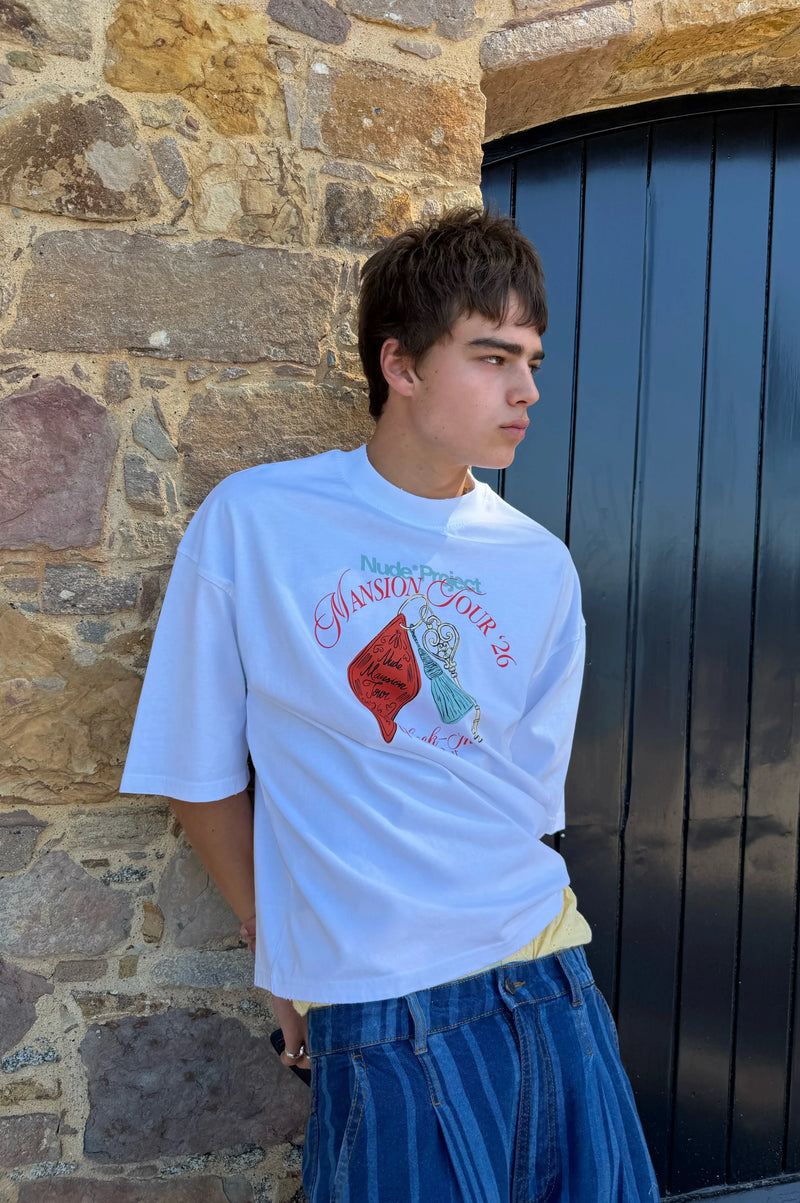 Mansion Key Tee White