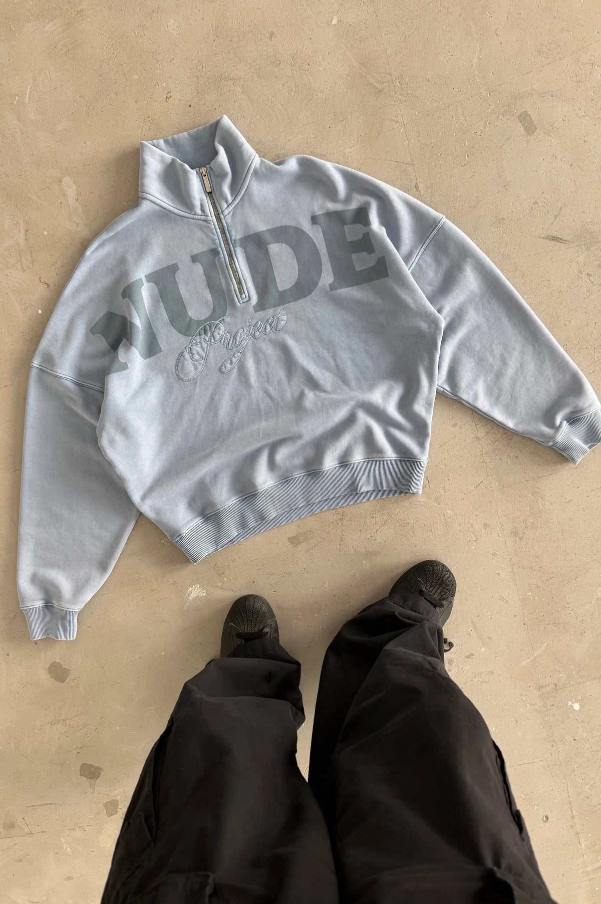 Daegu Quarter-Zip Baby Blue