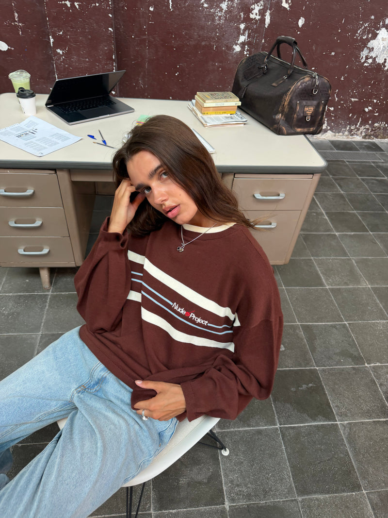 Smith Knit Sweater Brown