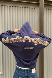 Beast Zip-Up Hoodie Navy