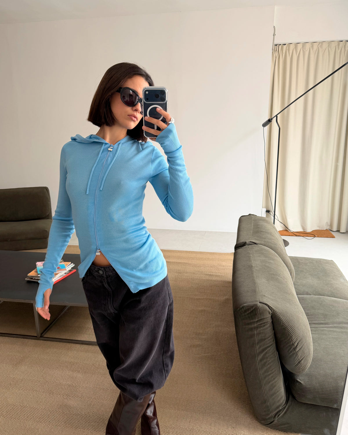 Celeste Knit Full-Zip Hoodie