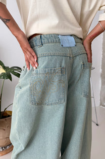 Barrel Jeans Acid Wash