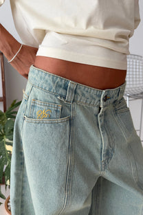 Barrel Jeans Acid Wash