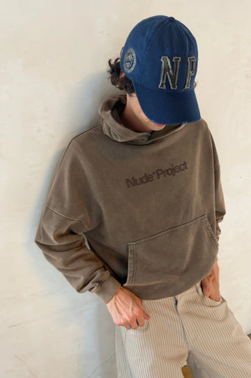 Box Logo Hoodie Brown