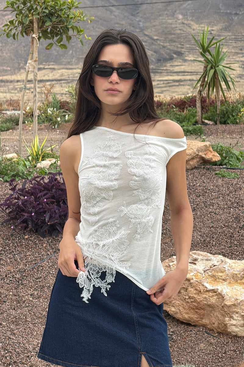 Flower Lace Top
