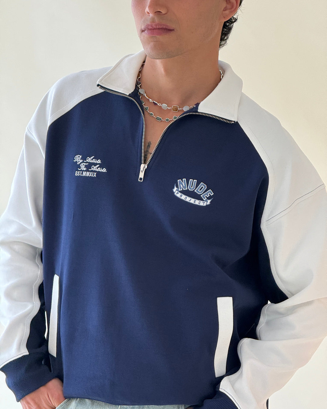 INTERLOCK CAPTAIN QUARTER ZIP