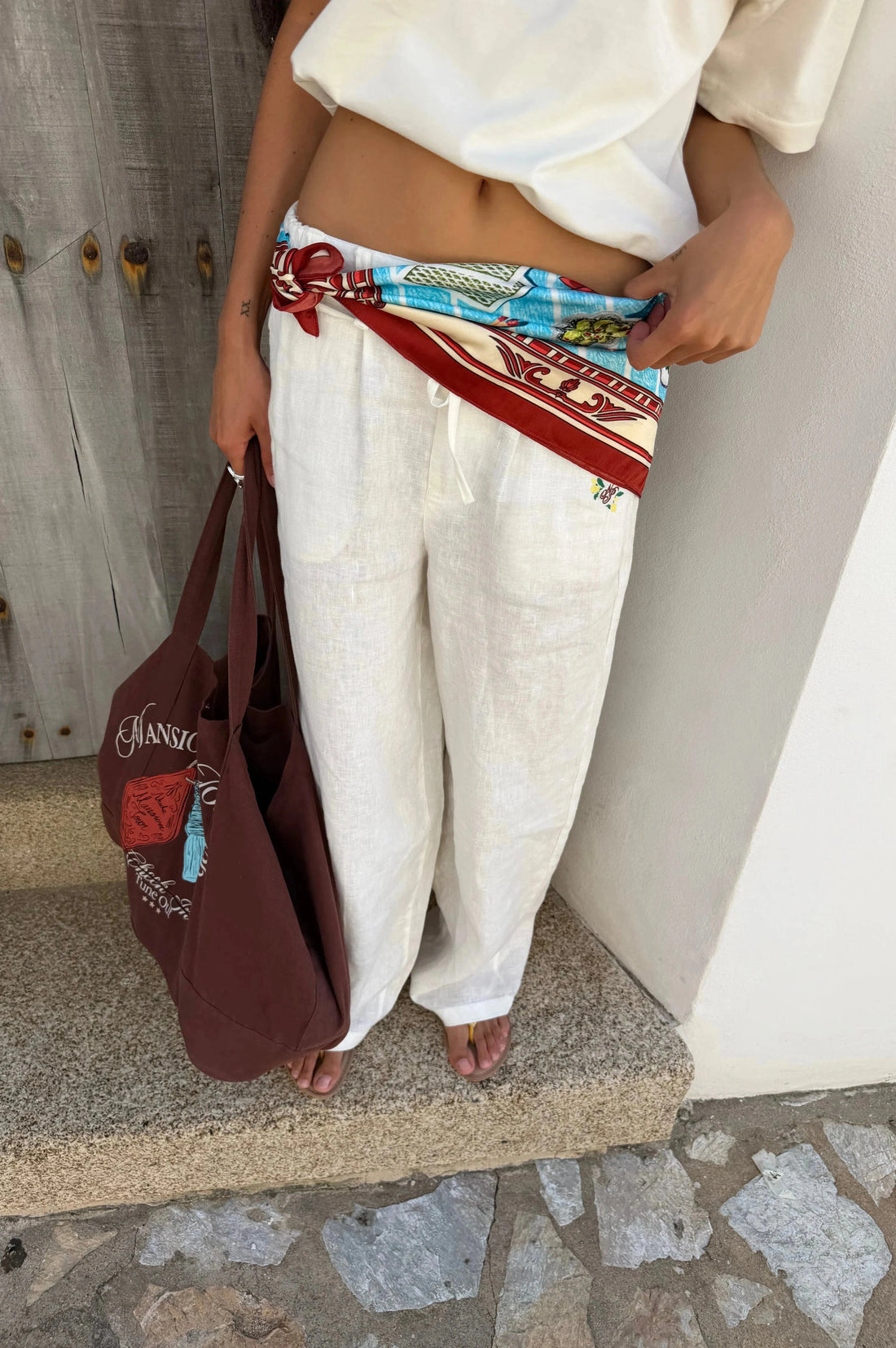 Kimchi Linen Pants White