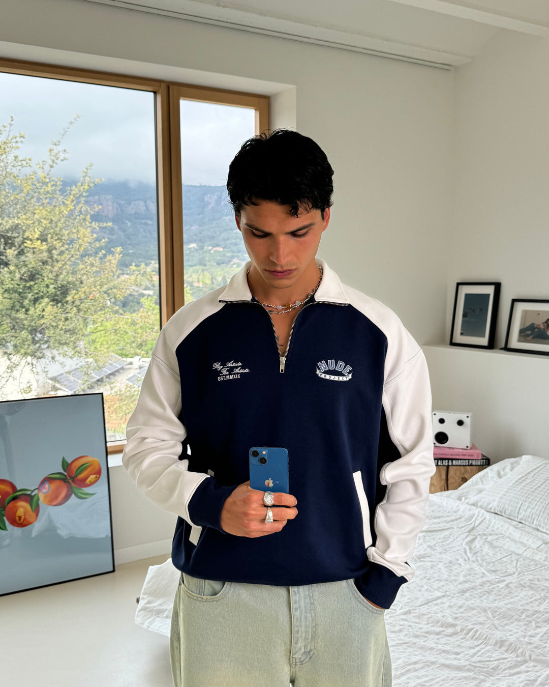 INTERLOCK CAPTAIN QUARTER ZIP