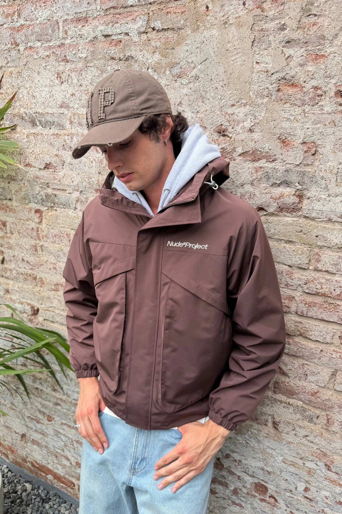 Windbreaker Jacket Brown