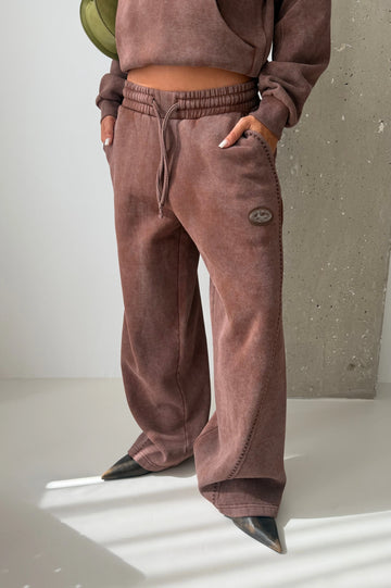 Solid Sweatpants Brown