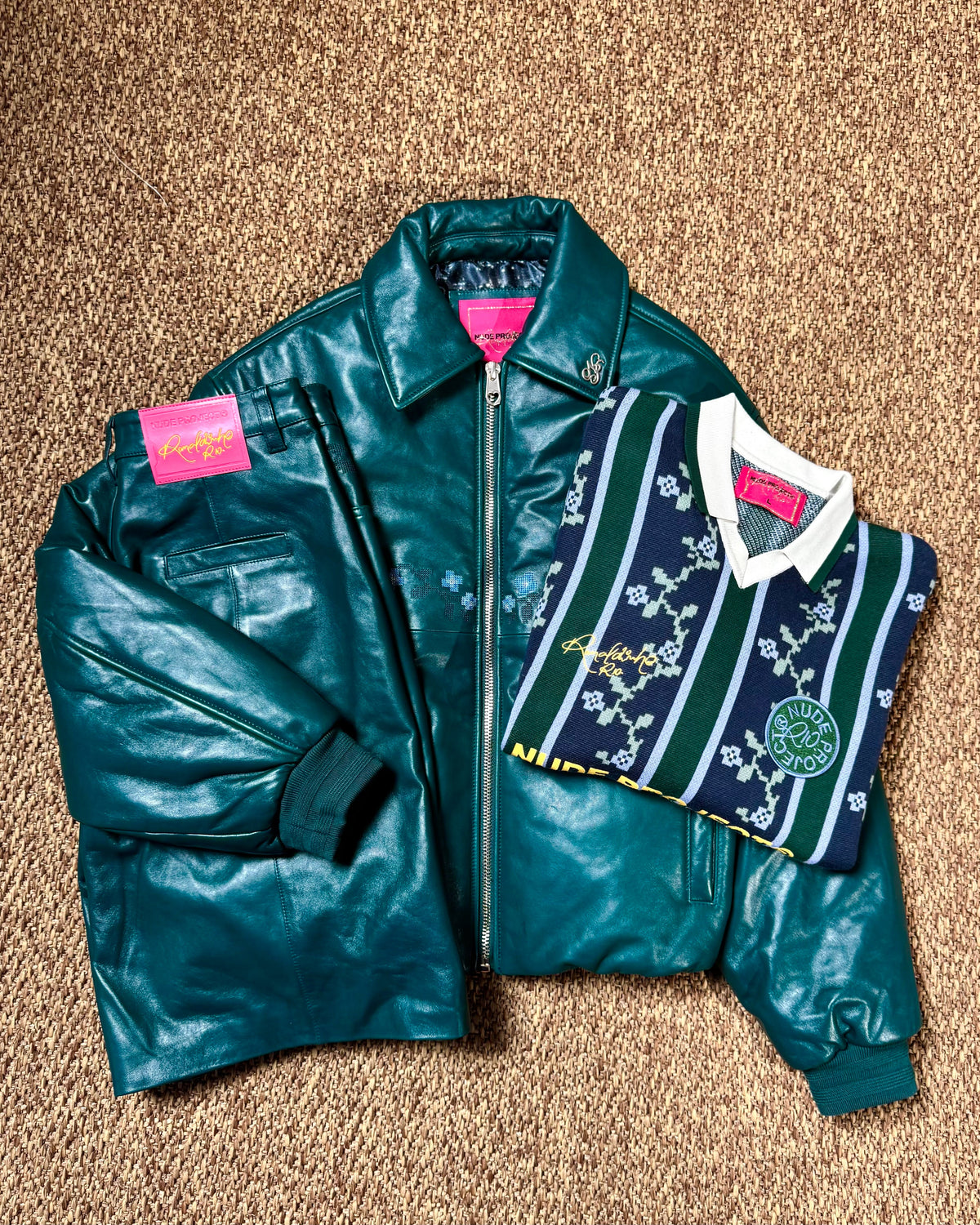 World Cup Leather Bomber Jacket