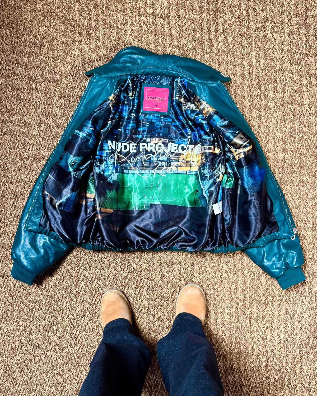 World Cup Leather Bomber Jacket