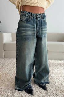 Old Baggy Jeans Acid Dirty Wash