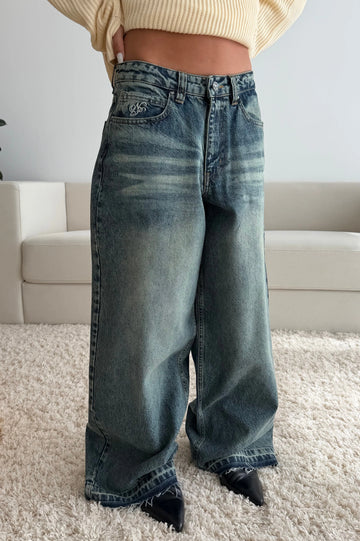 Old Baggy Jeans Acid Dirty Wash