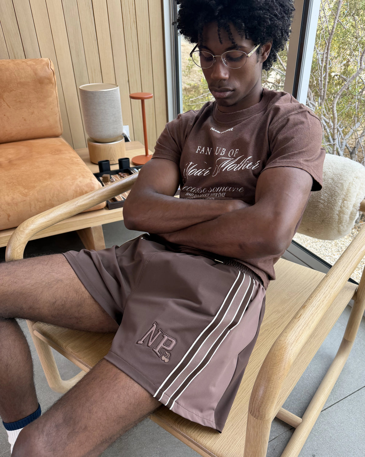 Idol Slim Tee Brown