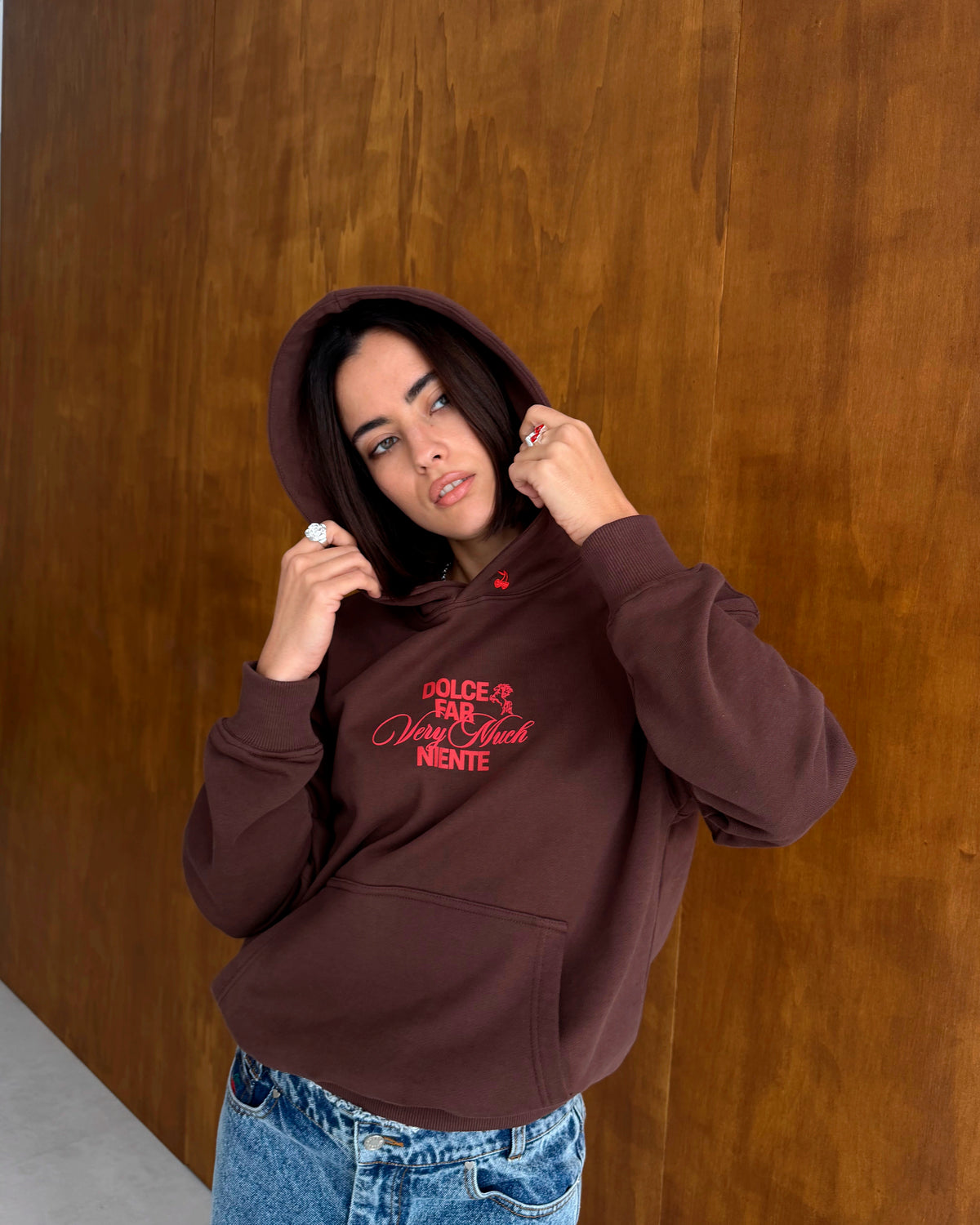 Winning Horse Hoodie Brown