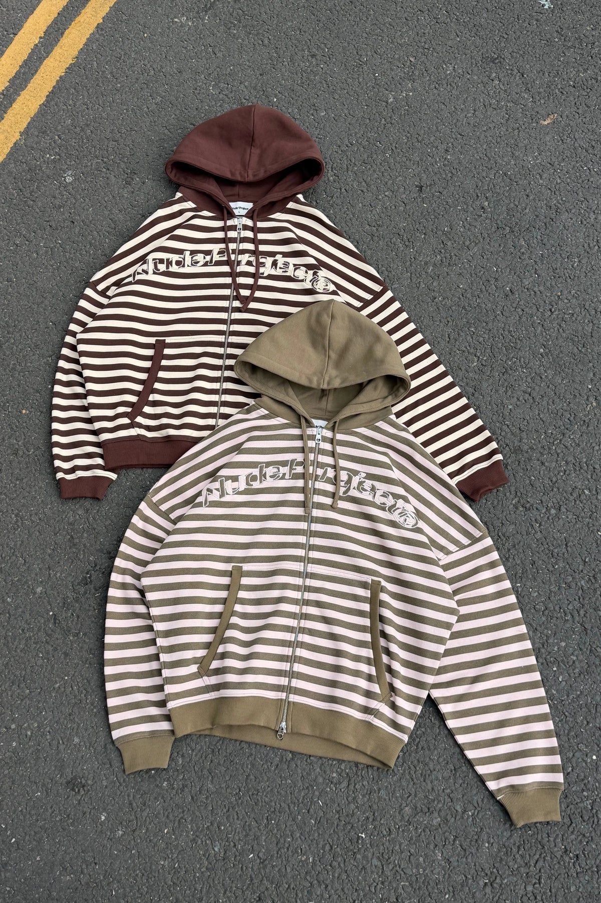 Clyde Zip-Up Hoodie Brown