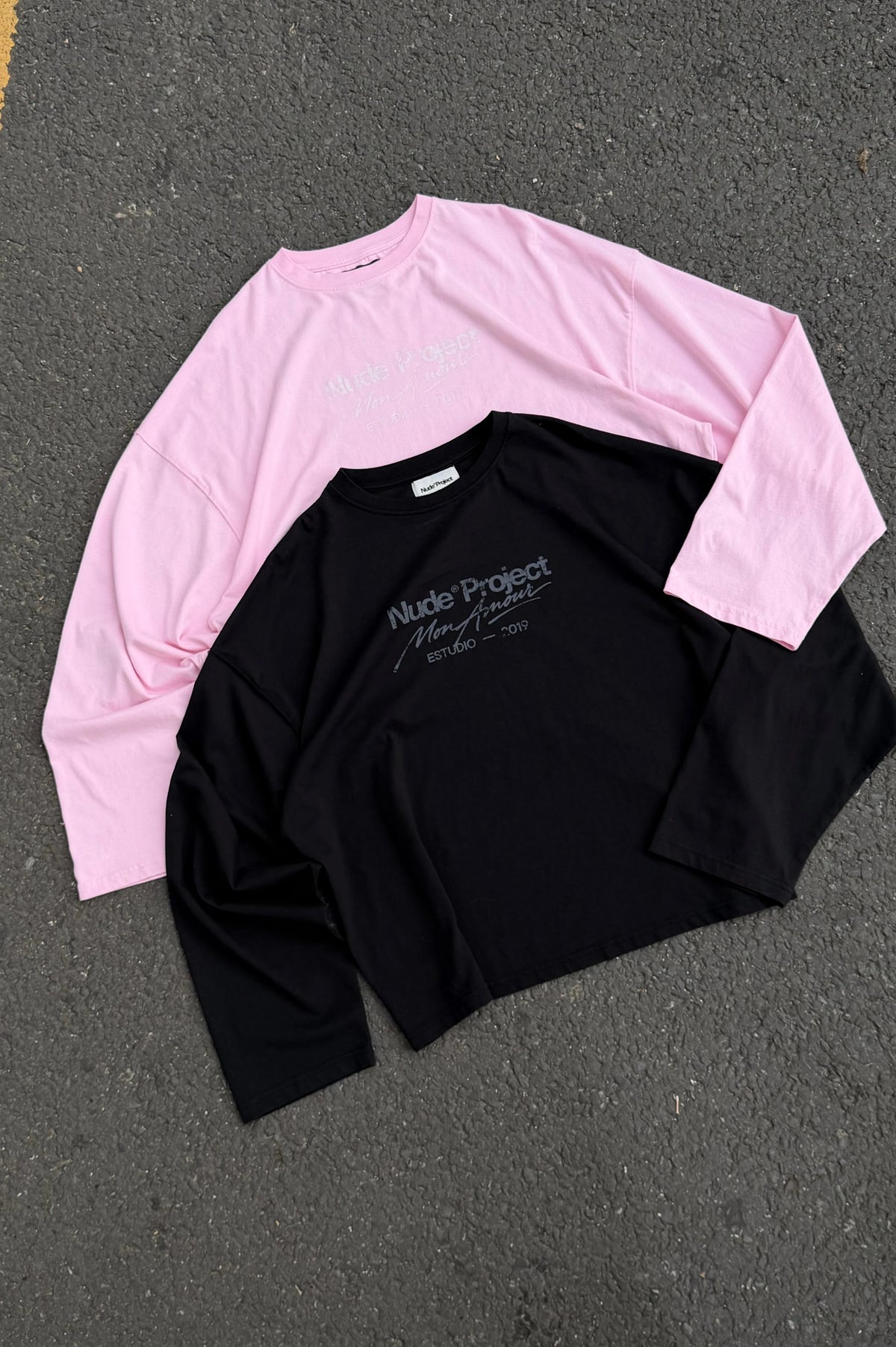 Mon Amour Long-Sleeve Tee Ash