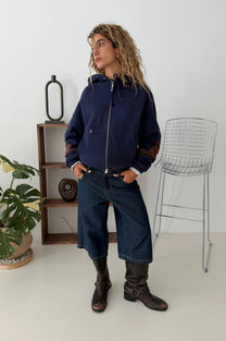 C-suite Zip-Up Hoodie Navy