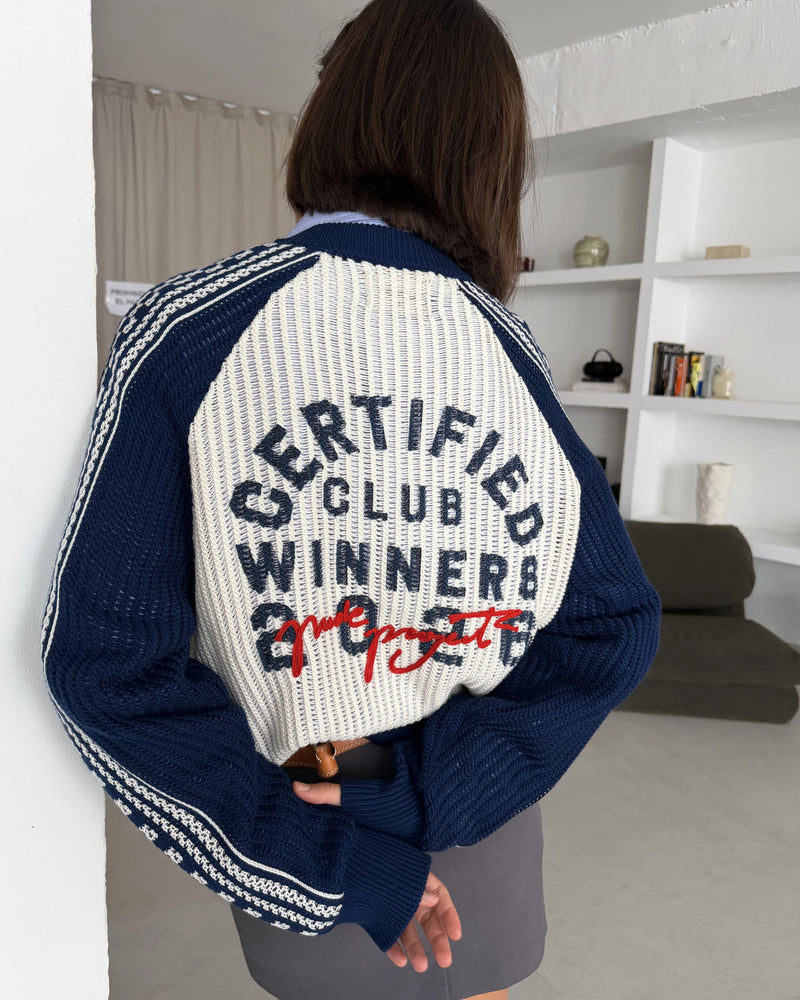 Agneli Knit Bomber Jacket