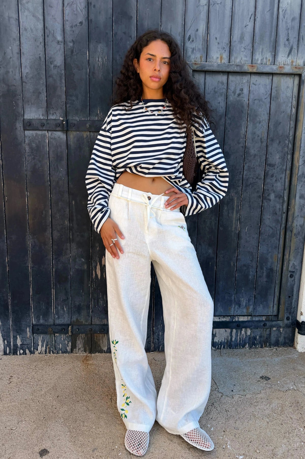 Kimchi Linen Pants White