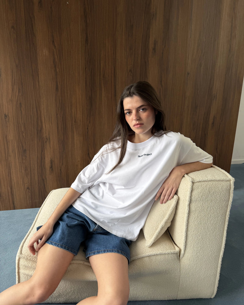 Play With Logo Tee White