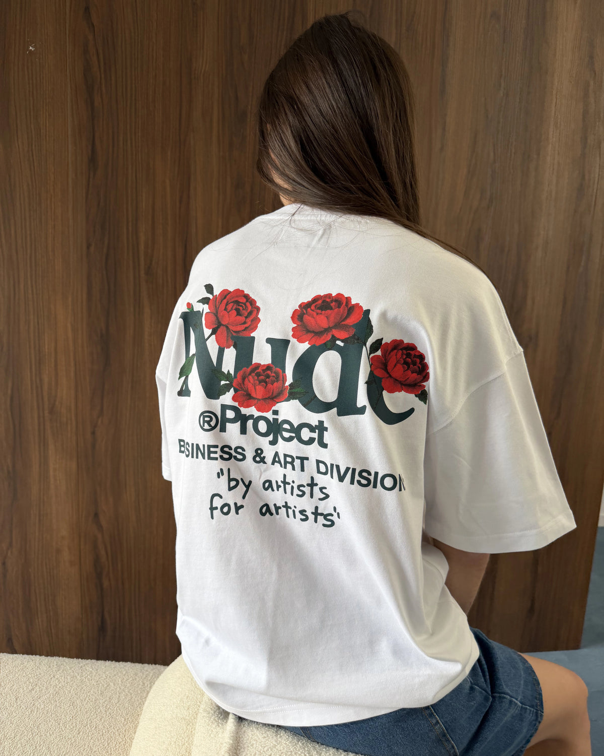 Play With Logo Tee White