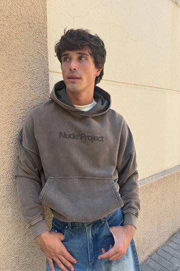 Box Logo Hoodie Brown