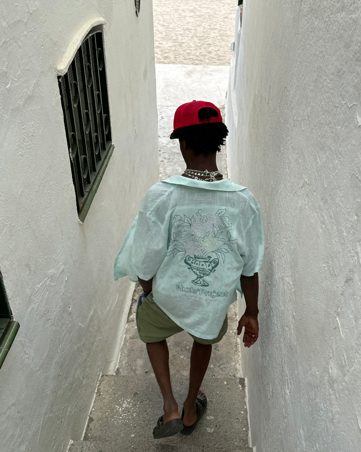 Kimchi Resort Shirt Aqua Green