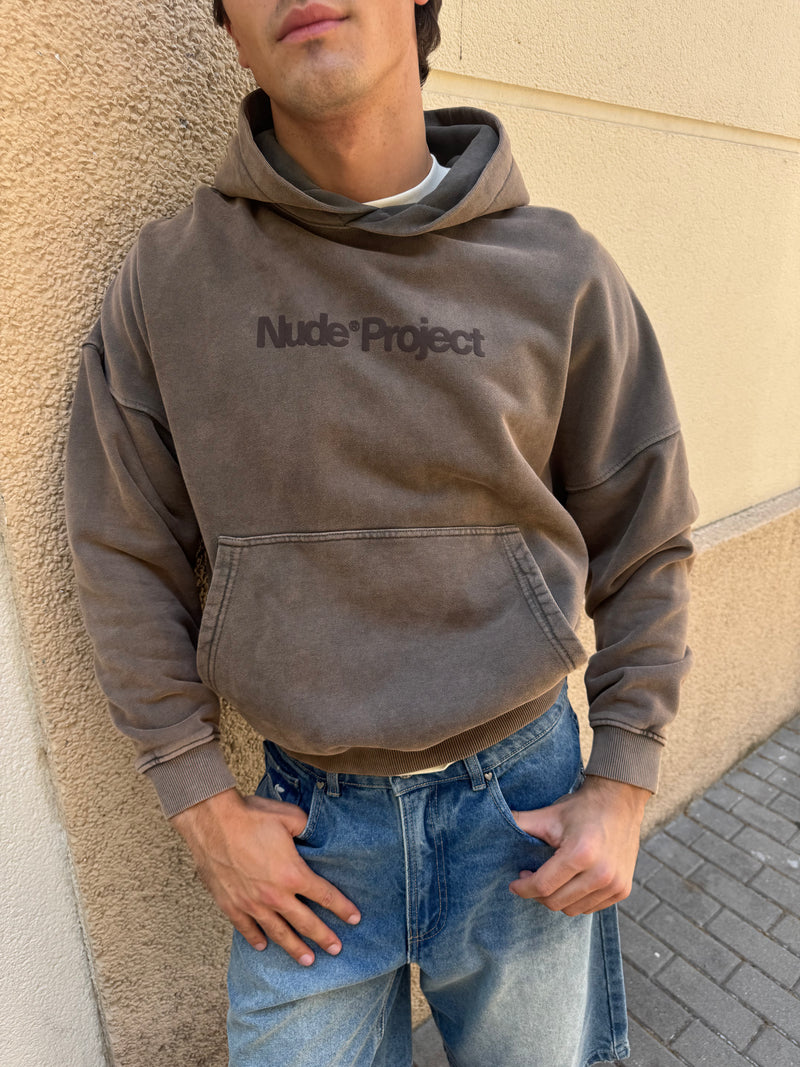 Box Logo Hoodie Brown
