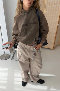 Box Logo Hoodie Brown