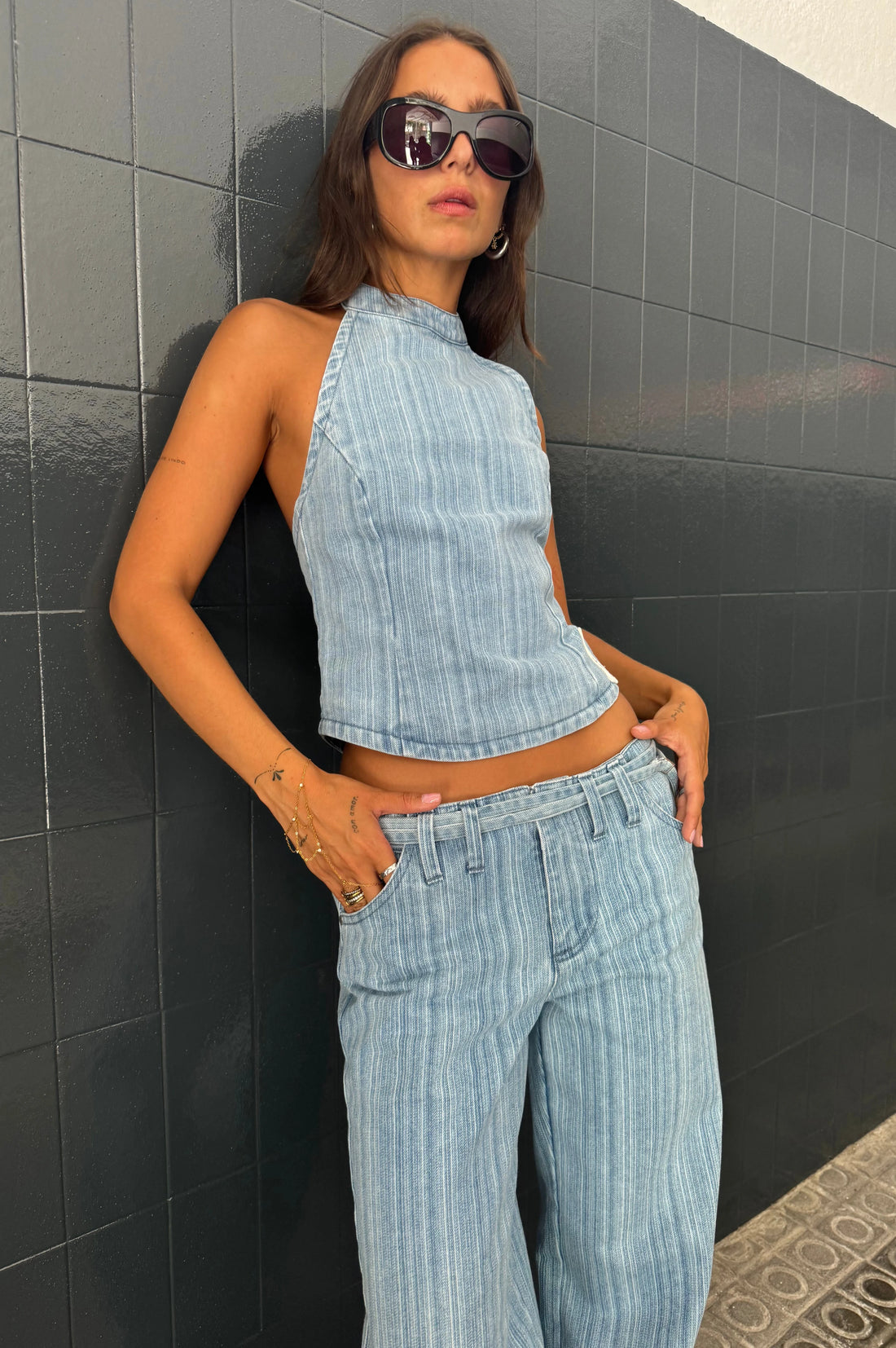Simona Bottom Blue