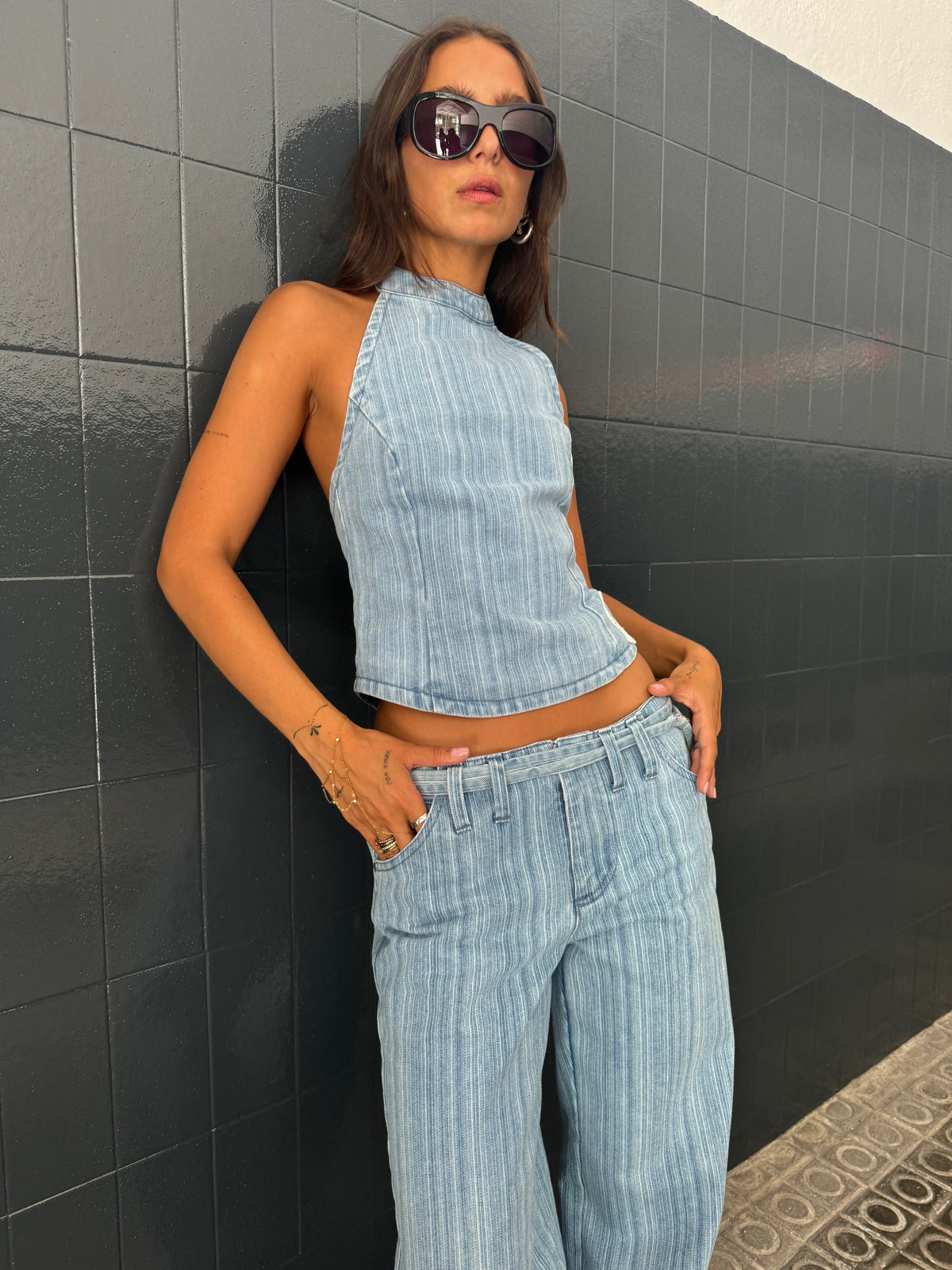 Simona Bottom Blue