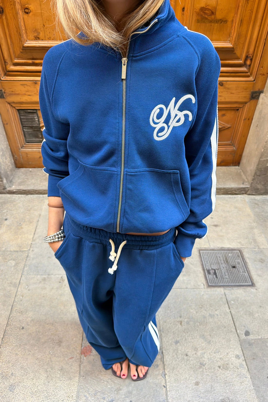 Ying-Yang Zip-Up Navy