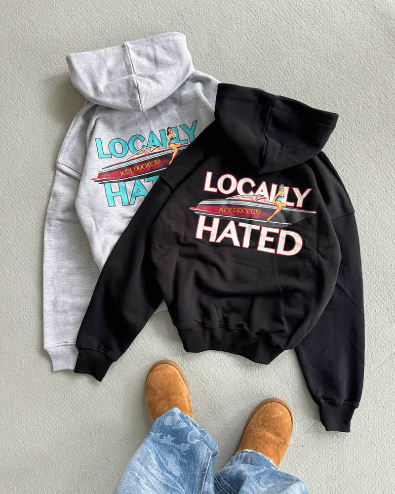 SUDADERA LOCALLY HATED NEGRA