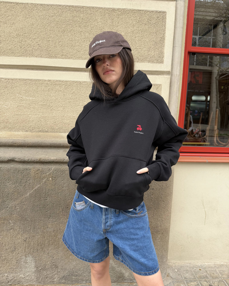 Basic Cherry Hoodie Black