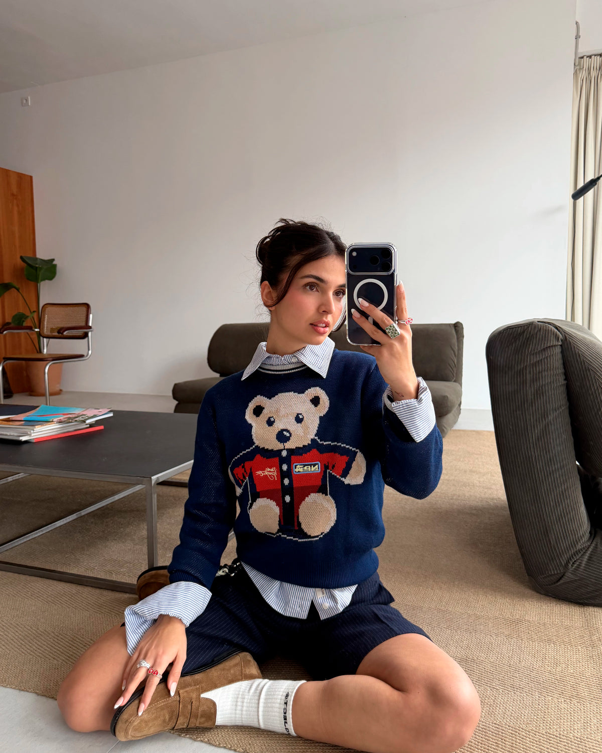 Turbo Ted Knit Sweater Navy